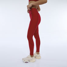 Załaduj obraz do przeglądarki galerii, Image 02: Alto Giro Fitness Bas Legging Hyper Recortes Atlanta Vermelho Haute Red