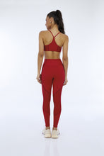 Załaduj obraz do przeglądarki galerii, Image 05: Alto Giro Fitness Bas Legging Hyper Recortes Atlanta Vermelho Haute Red