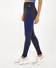 Załaduj obraz do przeglądarki galerii, Image 02: Alto Giro Fitness Bas Legging Sem Costura Emana Bicolor Preto