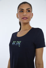 Załaduj obraz do przeglądarki galerii, Image 04: Alto Giro Fitness Haut T-Shirt Skin Fit Inspiracionais Preto