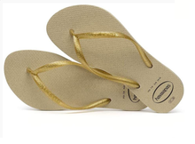 Załaduj obraz do przeglądarki galerii, Model Back: Havaianas Tongs Havaianas Slim Gloss Areia