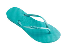 Załaduj obraz do przeglądarki galerii, Model Front: Havaianas Tongs Havaianas Slim Pool Green