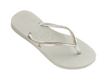 Załaduj obraz do przeglądarki galerii, Model Front: Havaianas Tongs Slim Crystal Mesh Sw White