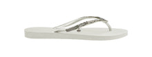 Załaduj obraz do przeglądarki galerii, Model Back: Havaianas Tongs Slim Crystal Mesh Sw White