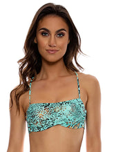 Załaduj obraz do przeglądarki galerii, Image 04: Luli Fama Haut Top Square Animale Aqua
