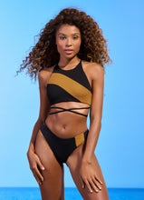 Załaduj obraz do przeglądarki galerii, Model Front: Maaji Haut Top Babydoll Journey Midnight Black