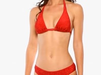 Załaduj i odtwarzaj film w przeglądarce Gallery, Video: Luli Fama Bas Bottom Halter Stardust Red