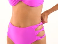 Załaduj i odtwarzaj film w przeglądarce Gallery, Video: Rio De Sol Bas Bottom Vita-Pink High-Waist-Spin