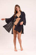 Załaduj obraz do przeglądarki galerii, Image 11: Rio De Sol Robe De Plage Black Kimono