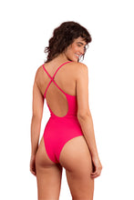 Załaduj obraz do przeglądarki galerii, Model Back: Rio De Sol Une Pièce Dots-Virtual-Pink Julia