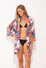Załaduj obraz do przeglądarki galerii, Image 06: Rio De Sol Robe De Plage Garden-Flower Kimono