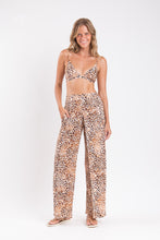 Załaduj obraz do przeglądarki galerii, Gallery: Rio De Sol Pantalon De Plage Leopard Wide Pants