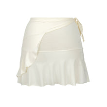 Załaduj obraz do przeglądarki galerii, Product Back: Rio De Sol Jupe De Page Off-White Mini Skirt
