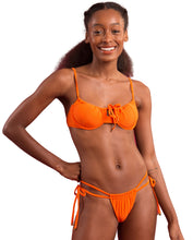 Załaduj obraz do przeglądarki galerii, Gallery: Rio De Sol Ensemble Set Dots-Orange Balconet-Tie Pipa