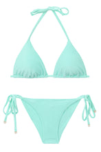 Załaduj obraz do przeglądarki galerii, Product Front: Rio De Sol Ensemble Set Malibu-Menta Tri-Inv Cheeky-Tie