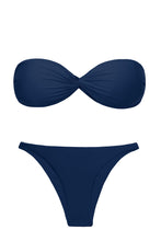 Załaduj obraz do przeglądarki galerii, Product Front: Rio De Sol Ensemble Set Navy Twist Leblon