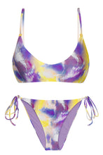 Załaduj obraz do przeglądarki galerii, Product Front: Rio De Sol Ensemble Set Tiedye-Purple Bralette Ibiza-Comfy
