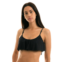 Załaduj obraz do przeglądarki galerii, Gallery: Rio De Sol Haut Top Leopardo Black Babado