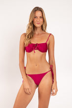 Załaduj obraz do przeglądarki galerii, Model Front: Rio De Sol Haut Top Shimmer-Desejo Balconet-Tie