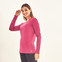 Załaduj obraz do przeglądarki galerii, Image 02: Uv Line T-Shirt Longsleeve Sport Fit Fuchsia Upf50+