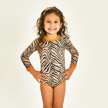 Załaduj obraz do przeglądarki galerii, Model Front: Uv Line Maillot De Bain Bébé Swimsuit Baby Zebra Upf50+