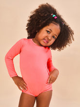 Załaduj obraz do przeglądarki galerii, Gallery: Uv Line Maillot De Bain Bébé Baby Longsleeve Swimsuit Coral Upf50+
