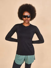 Załaduj obraz do przeglądarki galerii, Gallery: Uv Line T-Shirt Longsleeve Fem Skin Infratherm Preto Upf50+
