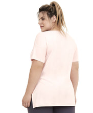 Załaduj obraz do przeglądarki galerii, Model Back: Alto Giro Fitness Haut T-Shirt Skin Fit Silk Gola Plus Rosa Respire
