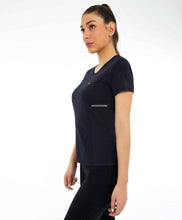 Załaduj obraz do przeglądarki galerii, Image 02: Alto Giro Fitness Haut T-Shirt Skin Fit Recortes Com Refletivos Preto
