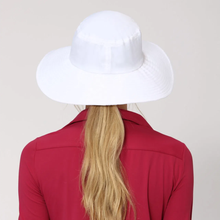 Załaduj obraz do przeglądarki galerii, Model Back: Uv Line Chapeau Souple/Capeline Hat Lyon Nac L Fem White Upf50+
