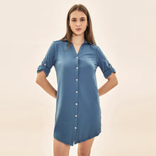Załaduj obraz do przeglądarki galerii, Image 04: Uv Line Chemise Shirtdress Copenhagen Fem Steel Upf50+
