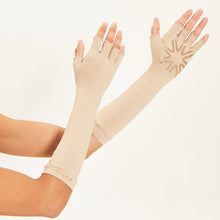 Załaduj obraz do przeglądarki galerii, Image 04: Uv Line Gants Long Gloves Uni Chocolate Upf50+
