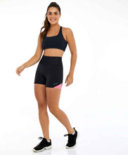 Załaduj obraz do przeglądarki galerii, Image 02: Alto Giro Fitness Haut Top Hyper Costas Cruzadas Preto
