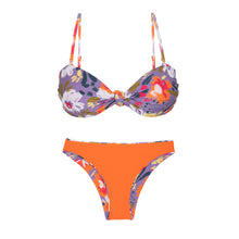 Załaduj obraz do przeglądarki galerii, Product Back: Rio De Sol Ensemble Set Garden-Flower Bandeau-Joy Essential
