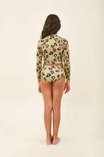 Załaduj obraz do przeglądarki galerii, Model Back: Uv Line Une Pièce Fille Girl Bikini Hot Pant Jaguar Upf50+
