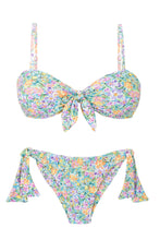 Załaduj obraz do przeglądarki galerii, Product Front: Rio De Sol Ensemble Set Tiny-Garden Bandeau-Knot Italy
