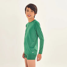 Załaduj obraz do przeglądarki galerii, Image 02: Uv Line T-Shirt Longsleeve Uvpro Kids Verde Brasil Upf50+
