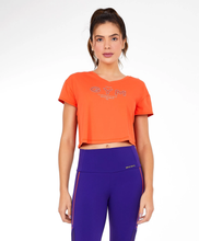 Załaduj obraz do przeglądarki galerii, T-Shirt Cropped Skin Fit Gym Laranja Pitanga
