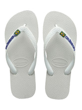 Załaduj obraz do przeglądarki galerii, Product Front: Havaianas Tongs Brasil Logo White
