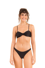 Załaduj obraz do przeglądarki galerii, Model Front: Rio De Sol Ensemble Set Shimmer-Black Bandeau-Joy Essential
