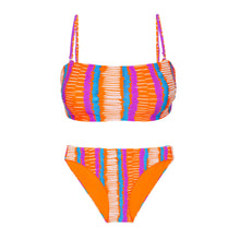 Załaduj obraz do przeglądarki galerii, Product Front: Rio De Sol Ensemble Set Stripes Bandeau-Reto Essential-Comfy

