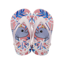 Załaduj obraz do przeglądarki galerii, Model Front: Ipanema Sandales Ipanema Baby Rosa Rosa Azul
