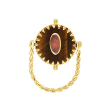Załaduj obraz do przeglądarki galerii, Model Front: Hipanema Bague Miamor Amber Hipanema
