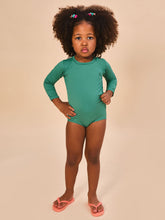Załaduj obraz do przeglądarki galerii, Image 02: Uv Line Maillot De Bain Bébé Baby Longsleeve Swimsuit Deep Sea Upf50+
