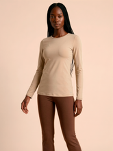 Załaduj obraz do przeglądarki galerii, Gallery: Uv Line T-Shirt Longsleeve Fem New Fit Sand Upf50+
