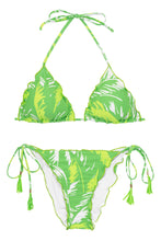 Załaduj obraz do przeglądarki galerii, Product Front: Rio De Sol Ensemble Set Green-Palms Frufru-Comfy
