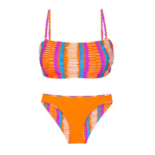 Załaduj obraz do przeglądarki galerii, Product Back: Rio De Sol Ensemble Set Stripes Bandeau-Reto Essential-Comfy
