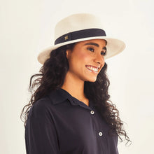 Załaduj obraz do przeglądarki galerii, Image 02: Uv Line Chapeau Panama Hat Shanghai Imp Uni White Black Upf50+
