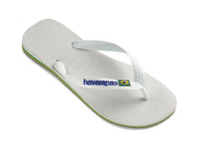 Załaduj obraz do przeglądarki galerii, Model Front: Havaianas Tongs Brasil Logo White
