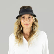 Załaduj obraz do przeglądarki galerii, Model Front: Uv Line Visière Visor Granada Eva Fem Matte Black Upf50+
